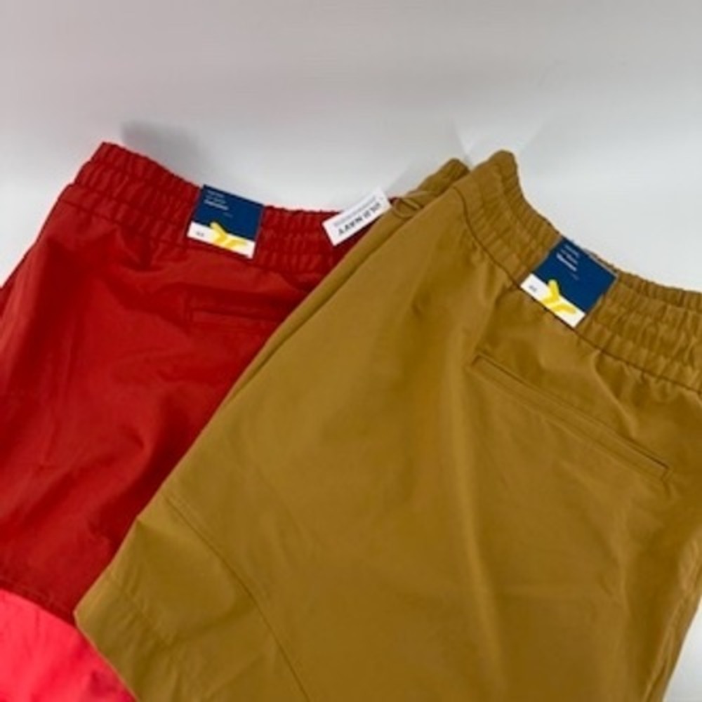 2 Old Navy Mens 4X StretchTech High Rise Go-H2O‎ 4-Way Stretch Shorts Brown Red